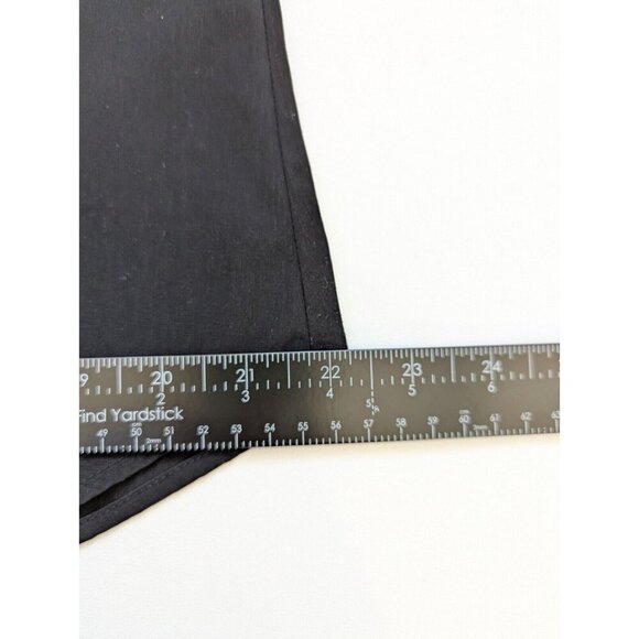 Chicos Basic Black Roll Tab Sleeve Polyester Top Size 1 - Picture 9 of 9